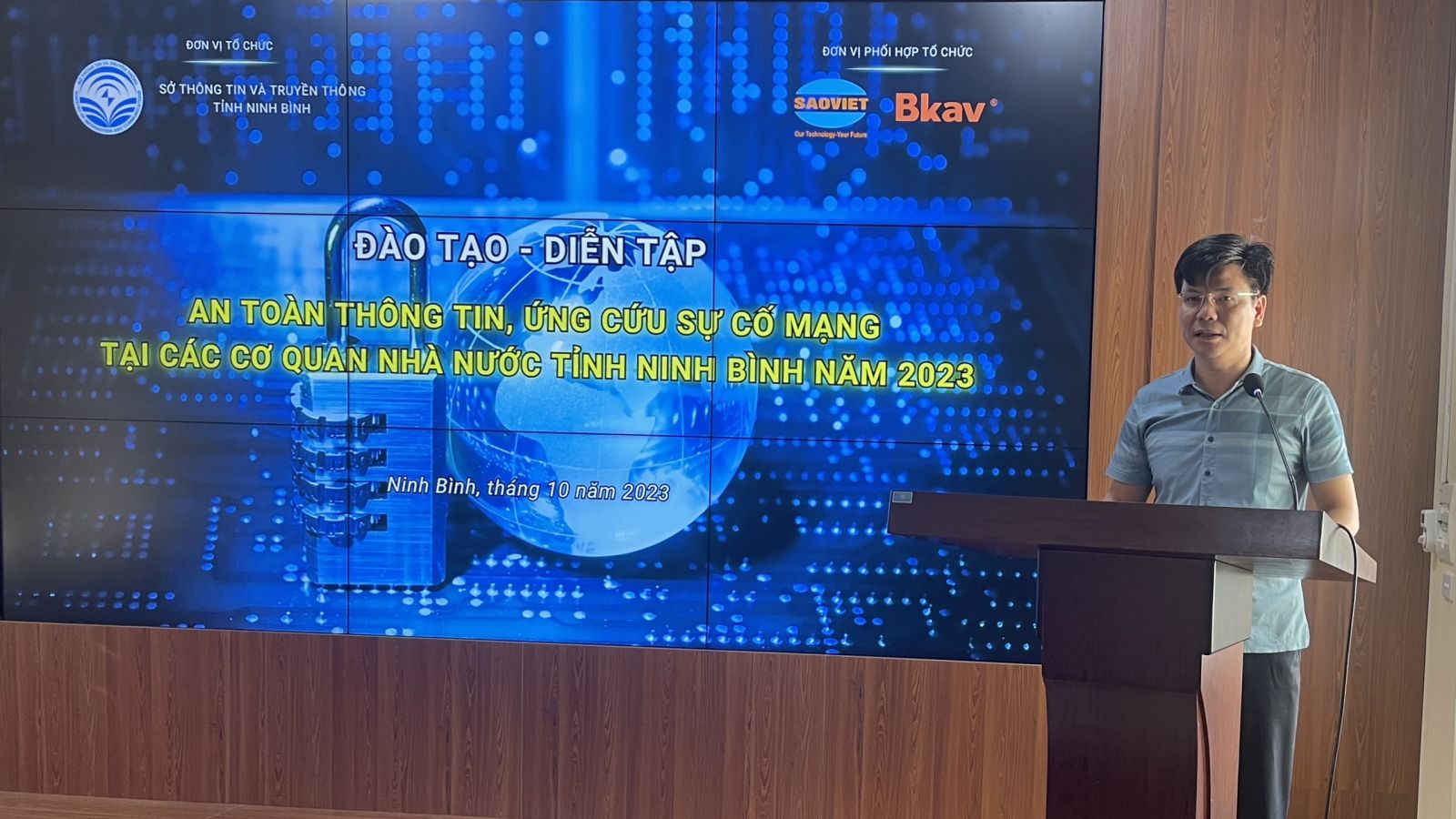 Đào tạo - diễn tập an toàn thông tin, ứng cứu sự cố mạng tại các cơ quan Nhà nước tỉnh Ninh Bình năm 2023